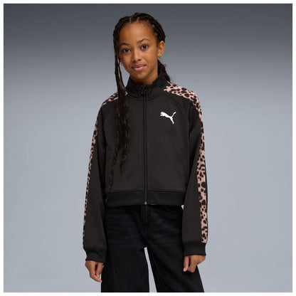 Giacca puma t7 animal track jacket - 635369-01 nero leopardato