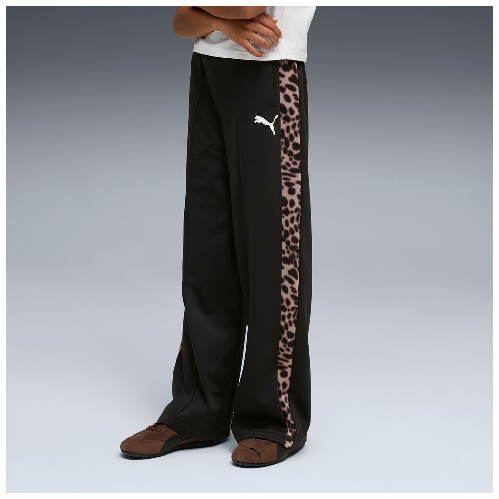 Pantaloni puma t7 animal track pants - 635371-01 nero leopardato