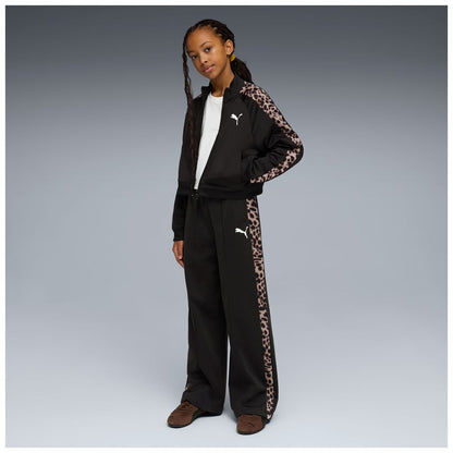 Pantaloni puma t7 animal track pants - 635371-01 nero leopardato