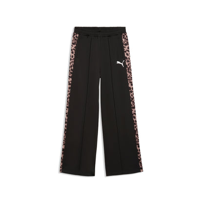 Pantaloni puma t7 animal track pants - 635371-01 nero leopardato