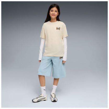 T-shirt puma mid90s relaxed graphic tee g - 691729-87 panna fiori