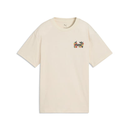 T-shirt puma mid90s relaxed graphic tee g - 691729-87 panna fiori