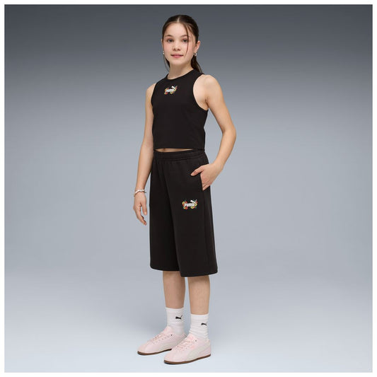 Bermudoni puma mid90s relaxed long shorts tr g - 691732-01 nero fiori