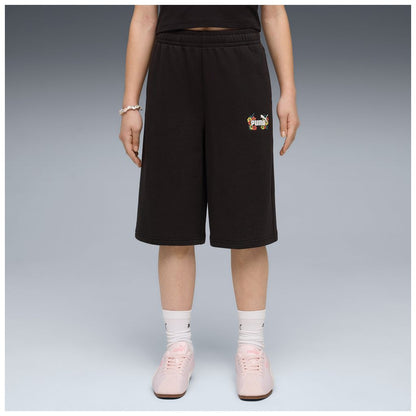 Bermudoni puma mid90s relaxed long shorts tr g - 691732-01 nero fiori