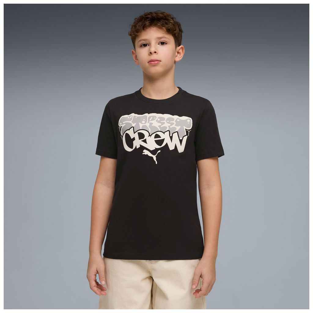 T-shirt puma street crew graphic tee - 691743-01 nero panna