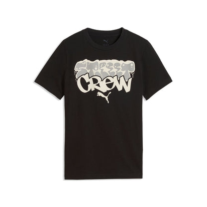 T-shirt puma street crew graphic tee - 691743-01 nero panna