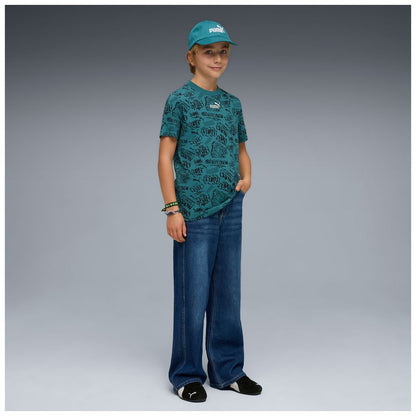 T-shirt puma mid 90s aop tee - 691749-41 verde ottanio graffiti