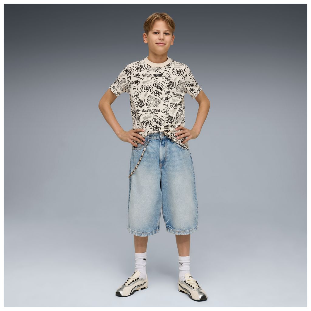 T-shirt puma mid90s aop tee - 691749-87 panna graffiti