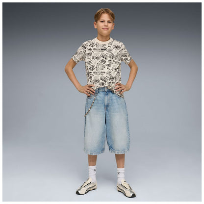 T-shirt puma mid90s aop tee - 691749-87 panna graffiti