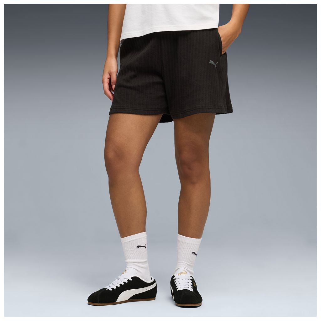 Pantaloncini puma her high-waist shorts - 692390-01 nero