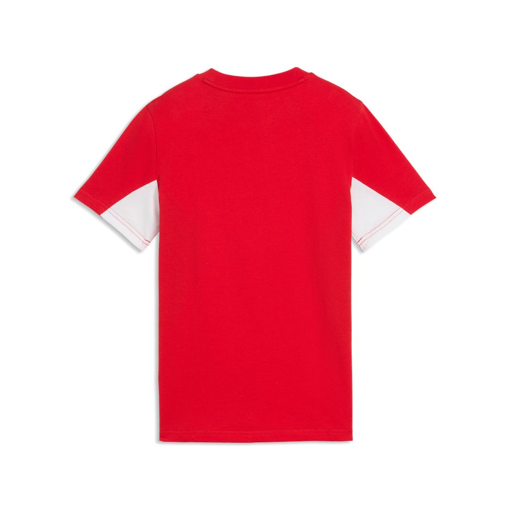 T-shirt puma ess block tee - 692512-11 rosso bianco nero