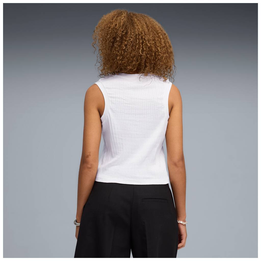 Canotta puma her tank - 691893-02 bianco panna