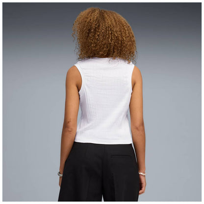 Canotta puma her tank - 691893-02 bianco panna