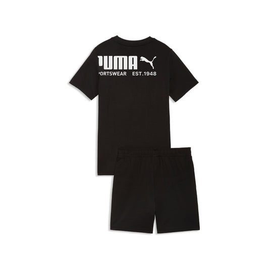 Completo puma sport tee set - 693335-01 nero bianco