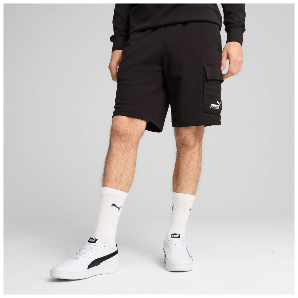 Pantaloncini puma ess no. 1 logo cargo shorts 10” tr - 682662-01 nero