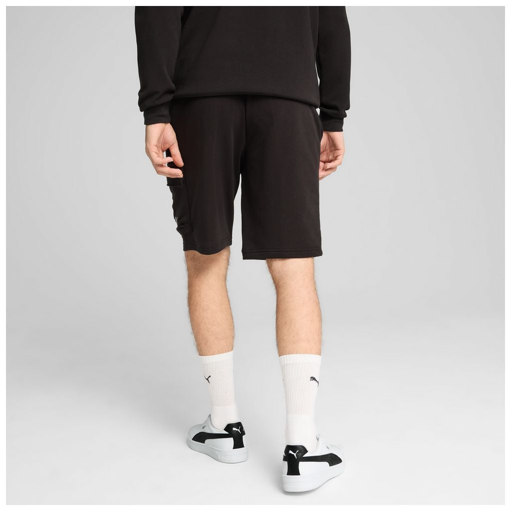 Pantaloncini puma ess no. 1 logo cargo shorts 10” tr - 682662-01 nero