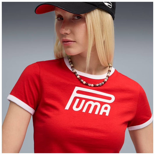 T-shirt puma future.puma.archive graphic slim tee - 632122-11 rosso