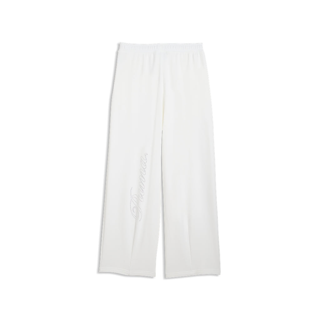 Pantaloni puma ess graphic bedazzled pants - 634567-02 bianco