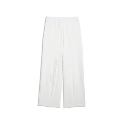 Pantaloni puma ess graphic bedazzled pants - 634567-02 bianco