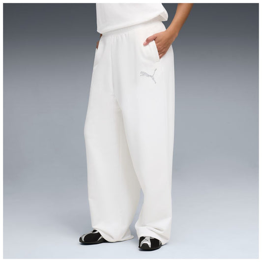 Pantaloni puma ess graphic bedazzled pants - 634567-02 bianco