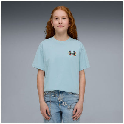 T-shirt puma mid90s relaxed graphic tee g - 691729-47 azzurro fiori