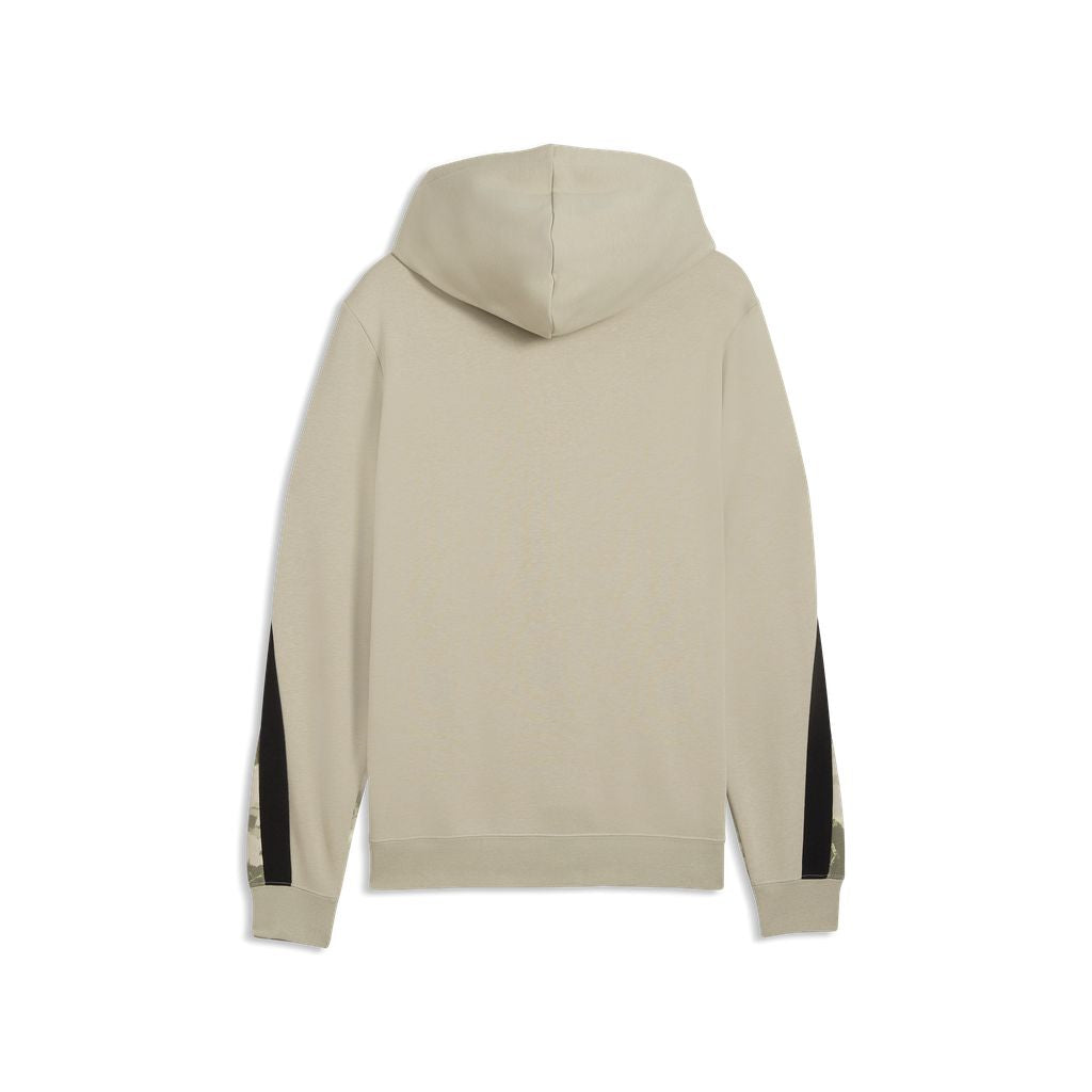 Felpa con cappuccio puma camo hoodie tr - beige fango mimetica