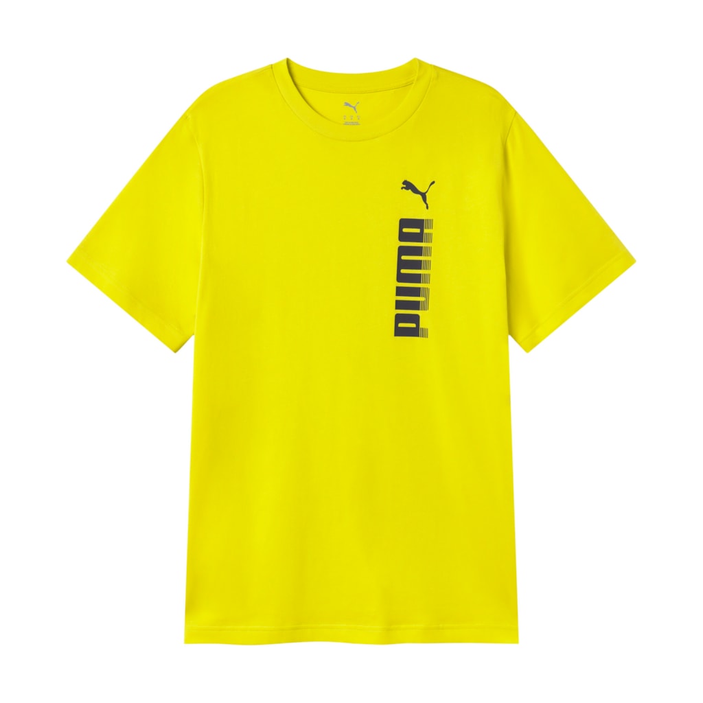 T-shirt puma ess big graphic tee - 694939-37 giallo blu