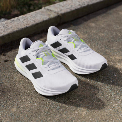 Scarpe adidas galaxy 7m man - jp6600 bianco nero verde fluo