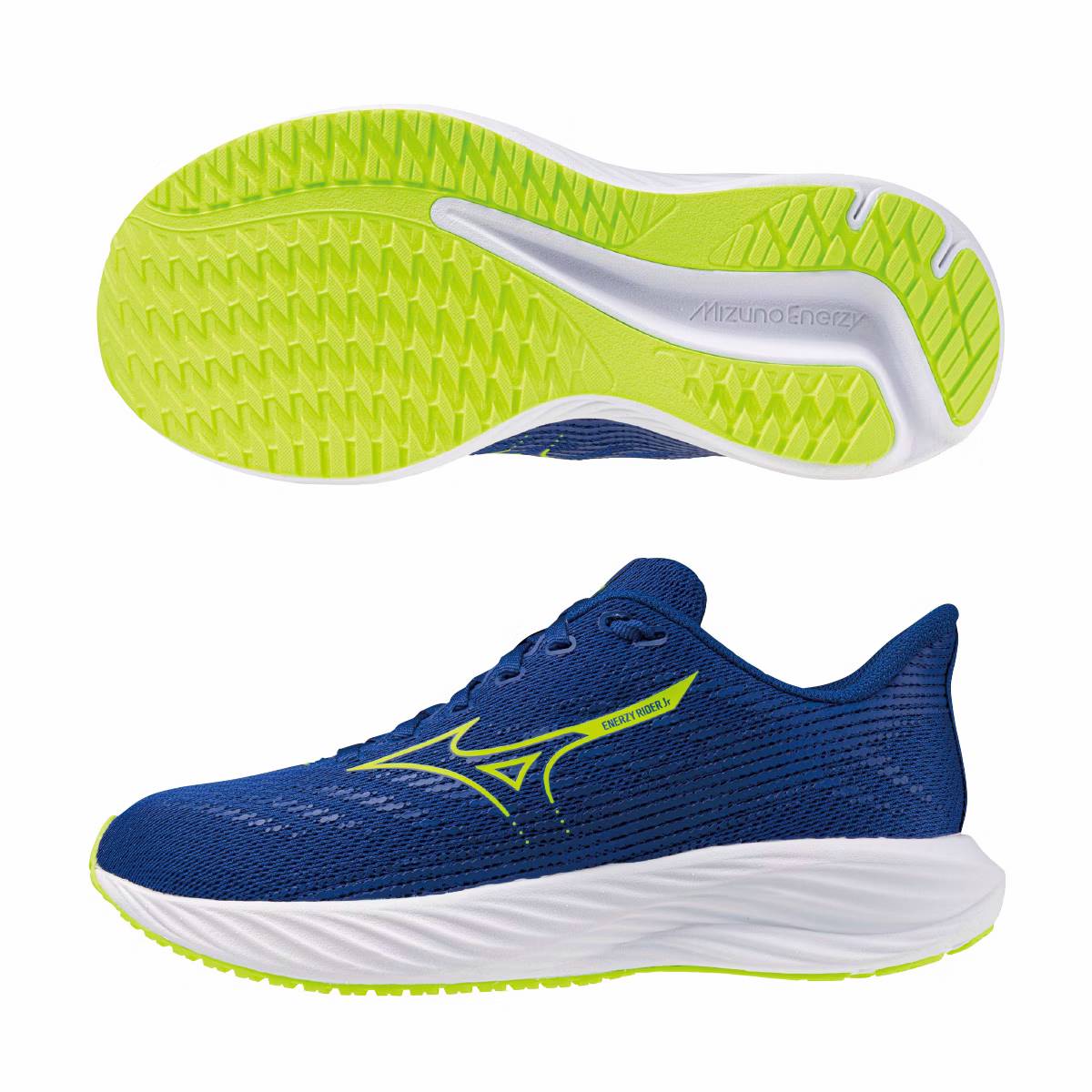 Scarpe mizuno enerzy rider jnr - k1gc2416-21 blu lime azzurro