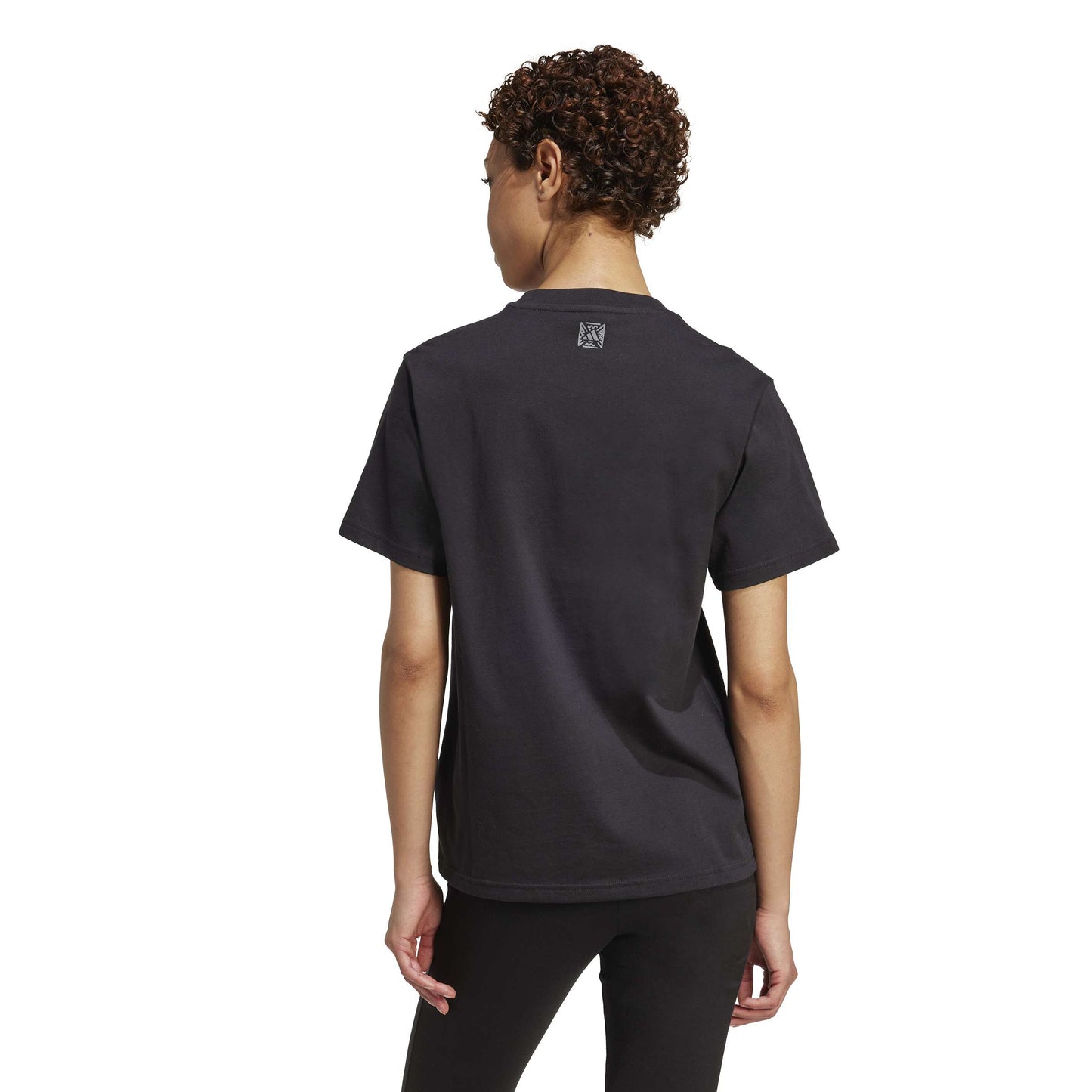 T-shirt adidas w animal t black - jv8536 nero zebrato