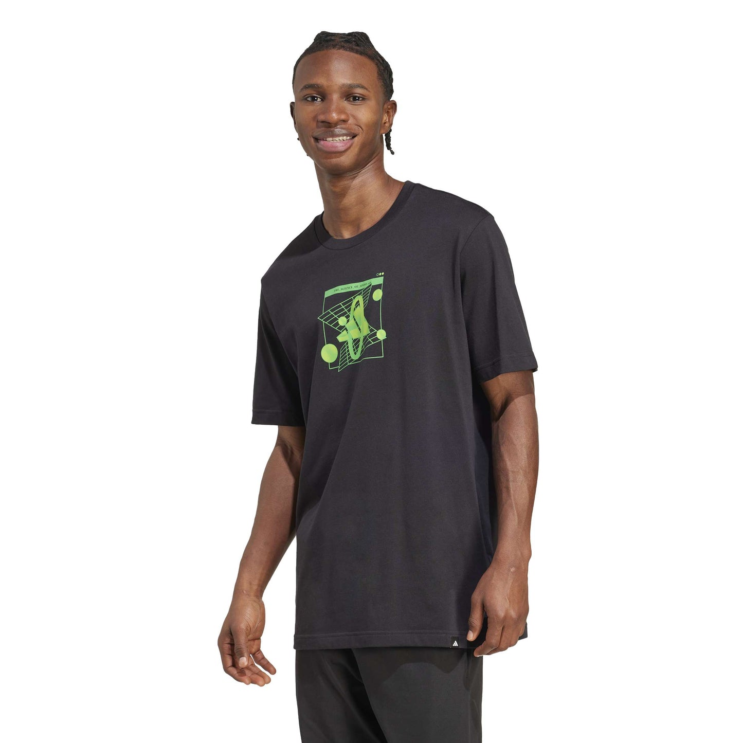 T-shirt Adidas M Retro T Black - JM6394 Nero Bianco | Look Iconico
