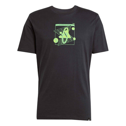T-shirt Adidas M Retro T Black - JM6394 Nero Bianco | Look Iconico