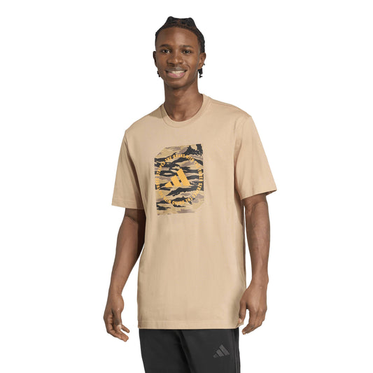 T-shirt Adidas M C Camo Box T Sabbia - KA0047 Beige Camo | Stile Urban
