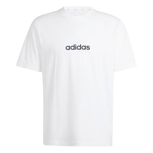 T-shirt Adidas M Lin SJ T White - JE9000 Bianco Nero | Stile Essenziale