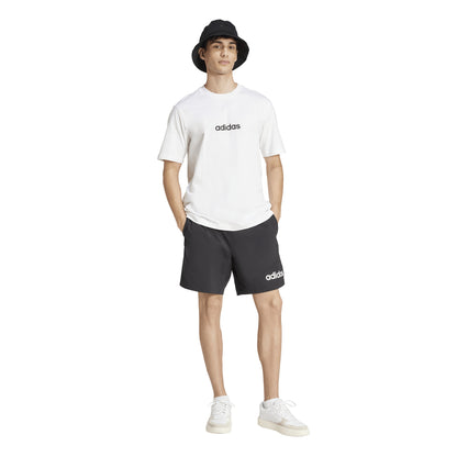 T-shirt Adidas M Lin SJ T White - JE9000 Bianco Nero | Stile Essenziale