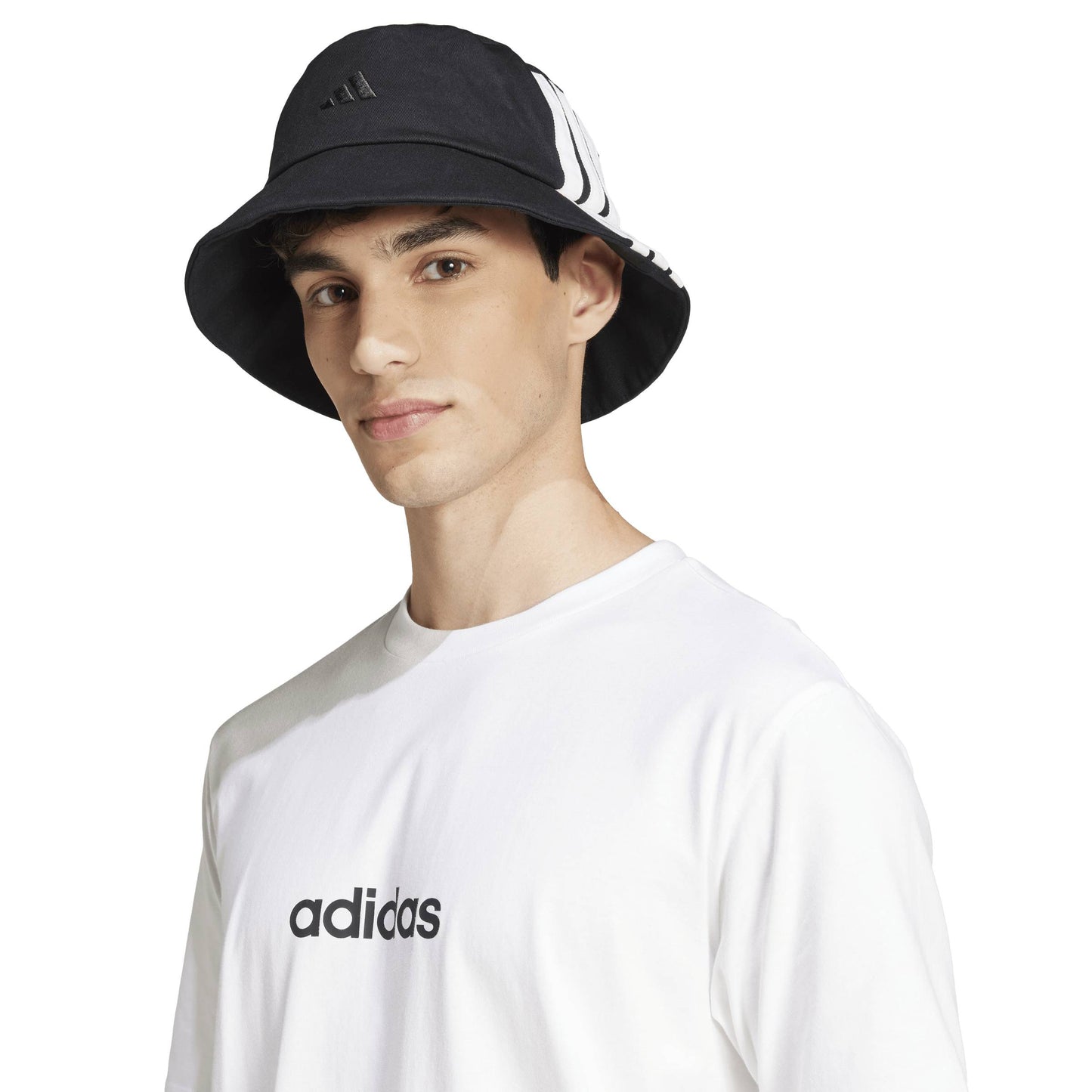 T-shirt Adidas M Lin SJ T White - JE9000 Bianco Nero | Stile Essenziale