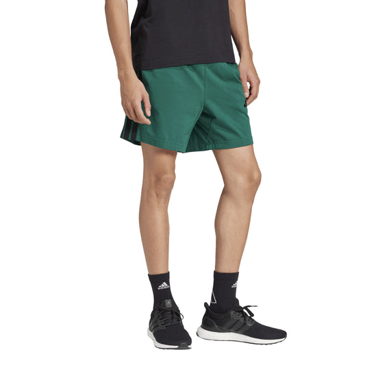Shorts Uomo Adidas M 3S SJ 7 SHO - JF3680 Verde Nero | Comfort Estivo