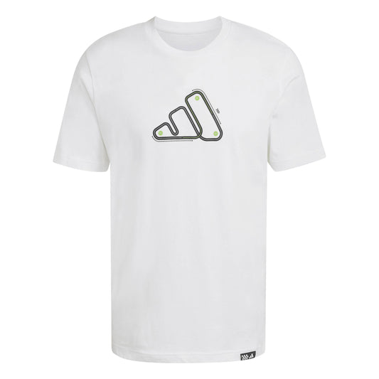 T-shirt Uomo Adidas M MT S Track T - JZ5050 Bianco | Stile Motorsport