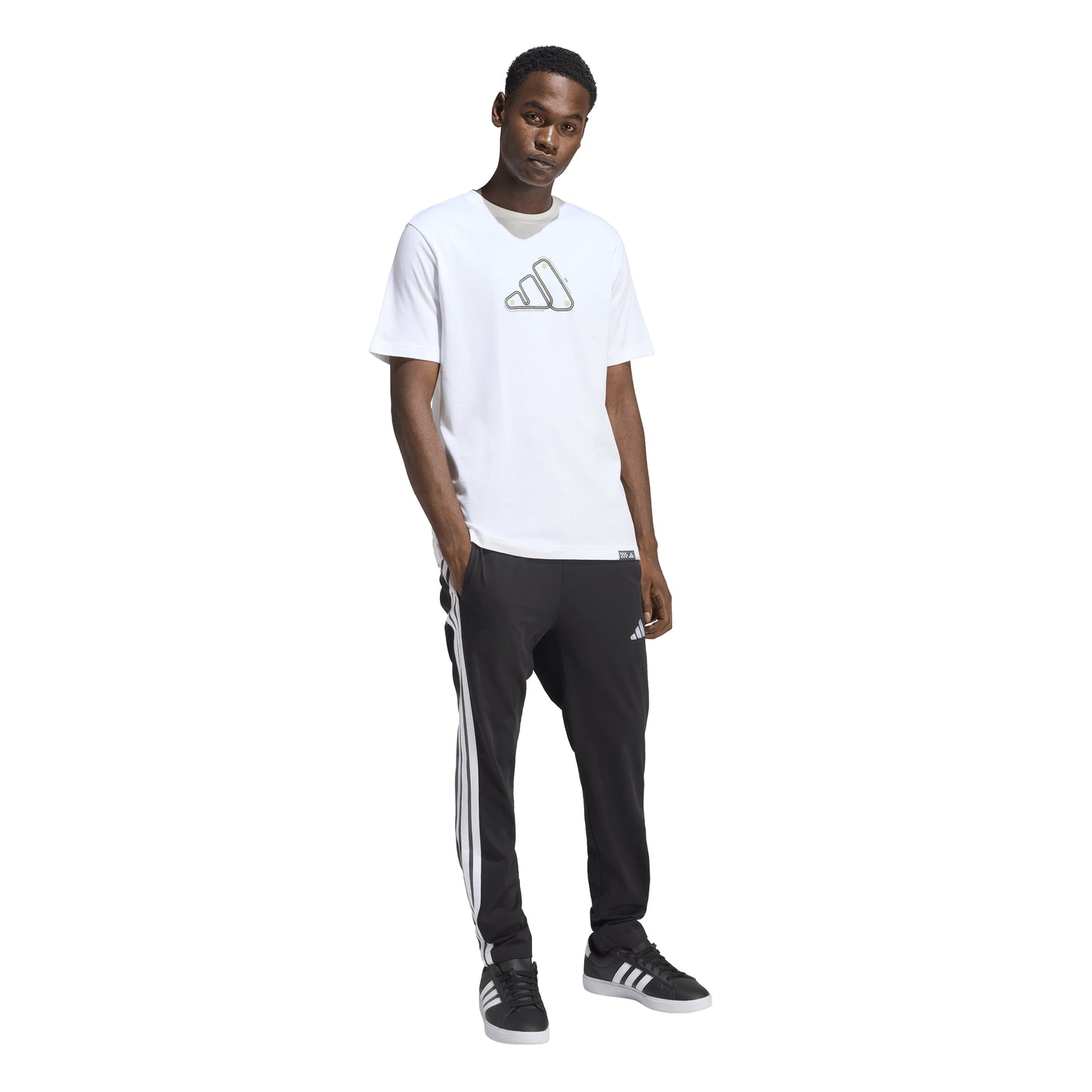 T-shirt Uomo Adidas M MT S Track T - JZ5050 Bianco | Stile Motorsport