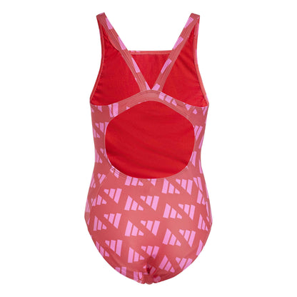 Costume da Bagno Bambina Adidas Brand Graphic - JG6050 Rosa Corallo | Piscina e Mare