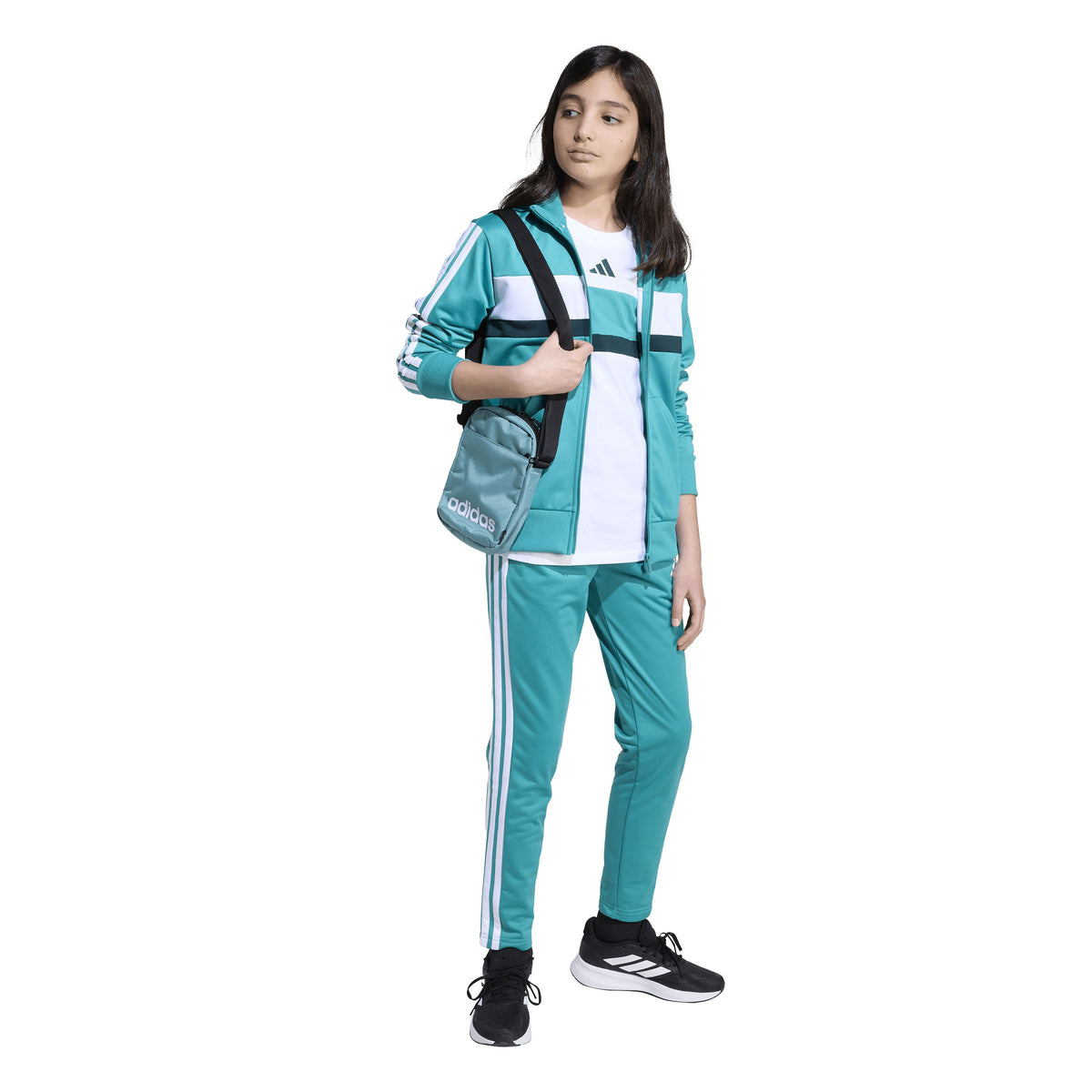 Tuta Ragazzo Adidas J 3S Tiberio TS - JN2245 Verde Acqua | Sport e Tempo Libero