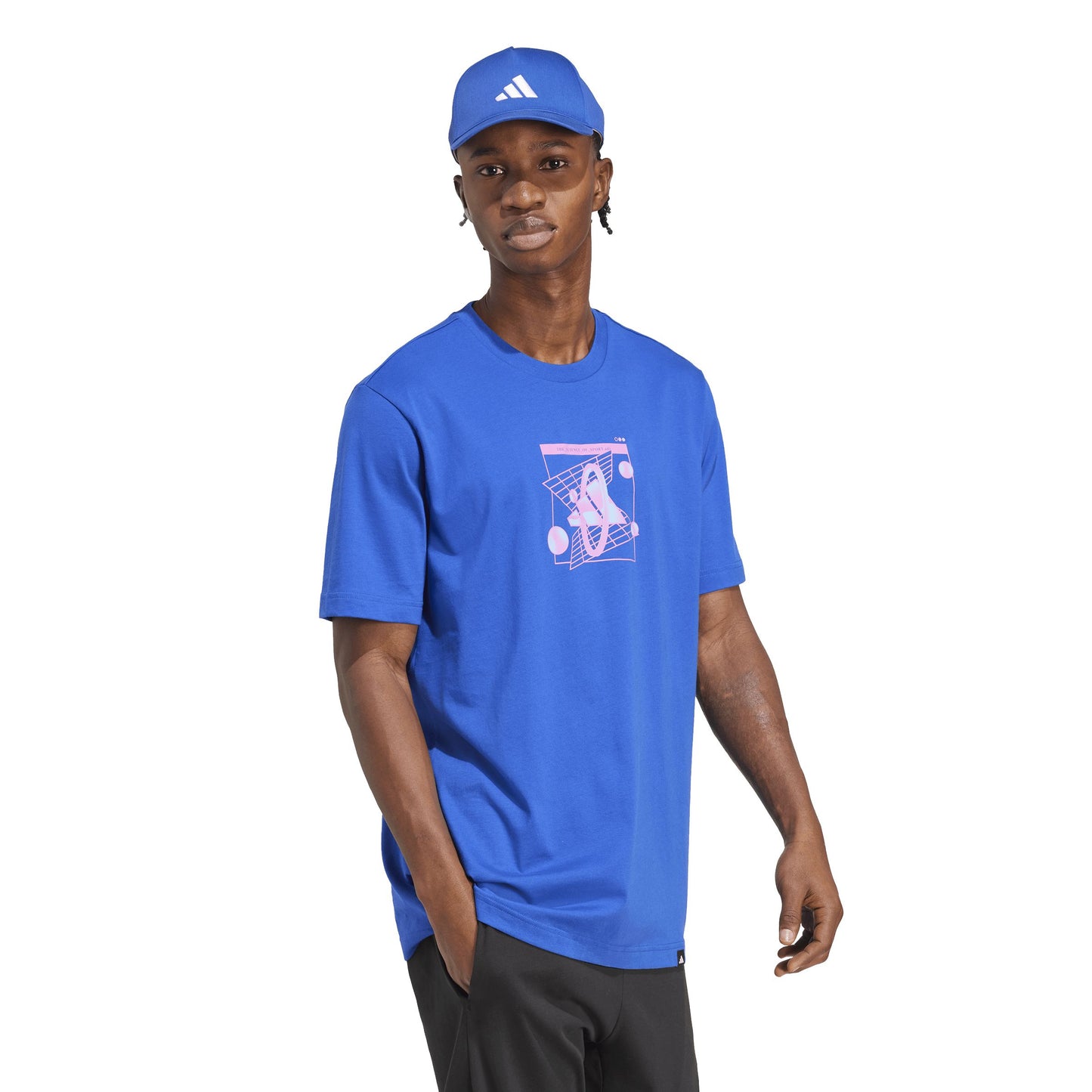 T-shirt Uomo Adidas M Retro T - JM6396 Blu Royal | Stile Retro-Futuristico