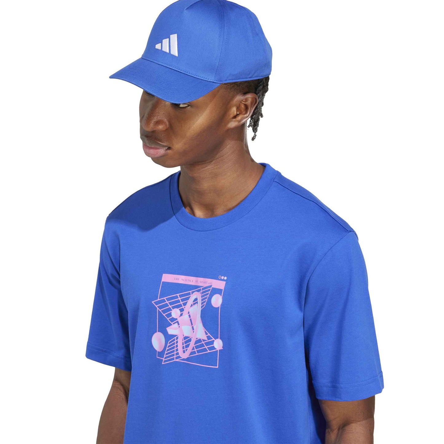 T-shirt Uomo Adidas M Retro T - JM6396 Blu Royal | Stile Retro-Futuristico