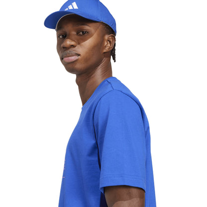 T-shirt Uomo Adidas M Retro T - JM6396 Blu Royal | Stile Retro-Futuristico
