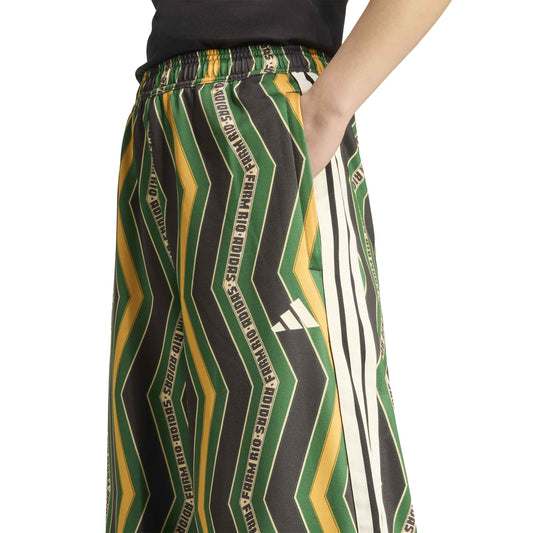 Pantaloni Donna Adidas x FARM Rio Tiro - JL8615 Nero Verde Giallo | Stile Tropical