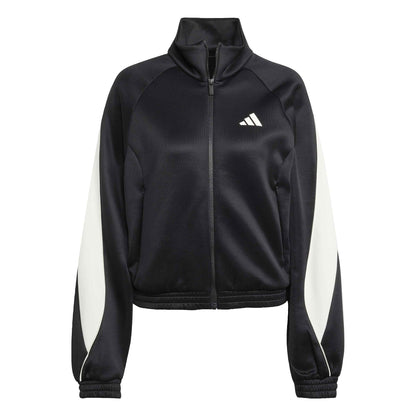 Giacca Sportiva Donna Adidas W Stadium TT - JW0527 Blu Scuro e Bianco | Look Retro