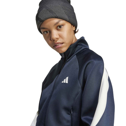 Giacca Sportiva Donna Adidas W Stadium TT - JW0527 Blu Scuro e Bianco | Look Retro