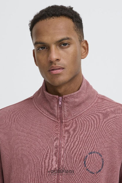 Felpa Uomo Blend BHFactor Full Zip - 20720570 Rosa Antico | Stile Vintage