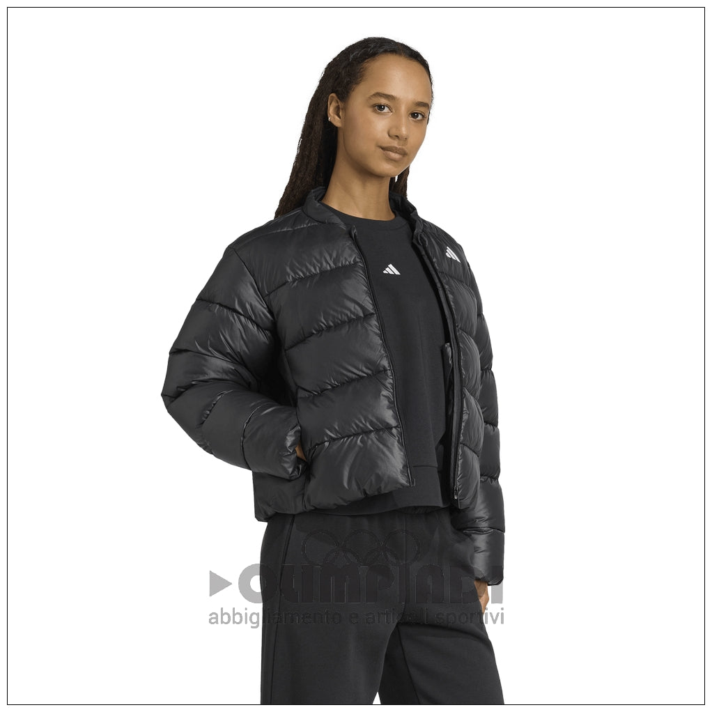 Giacca Piumino Donna Adidas W ESS SD PUF J - JX7825 Nera | Stile Urban Corto