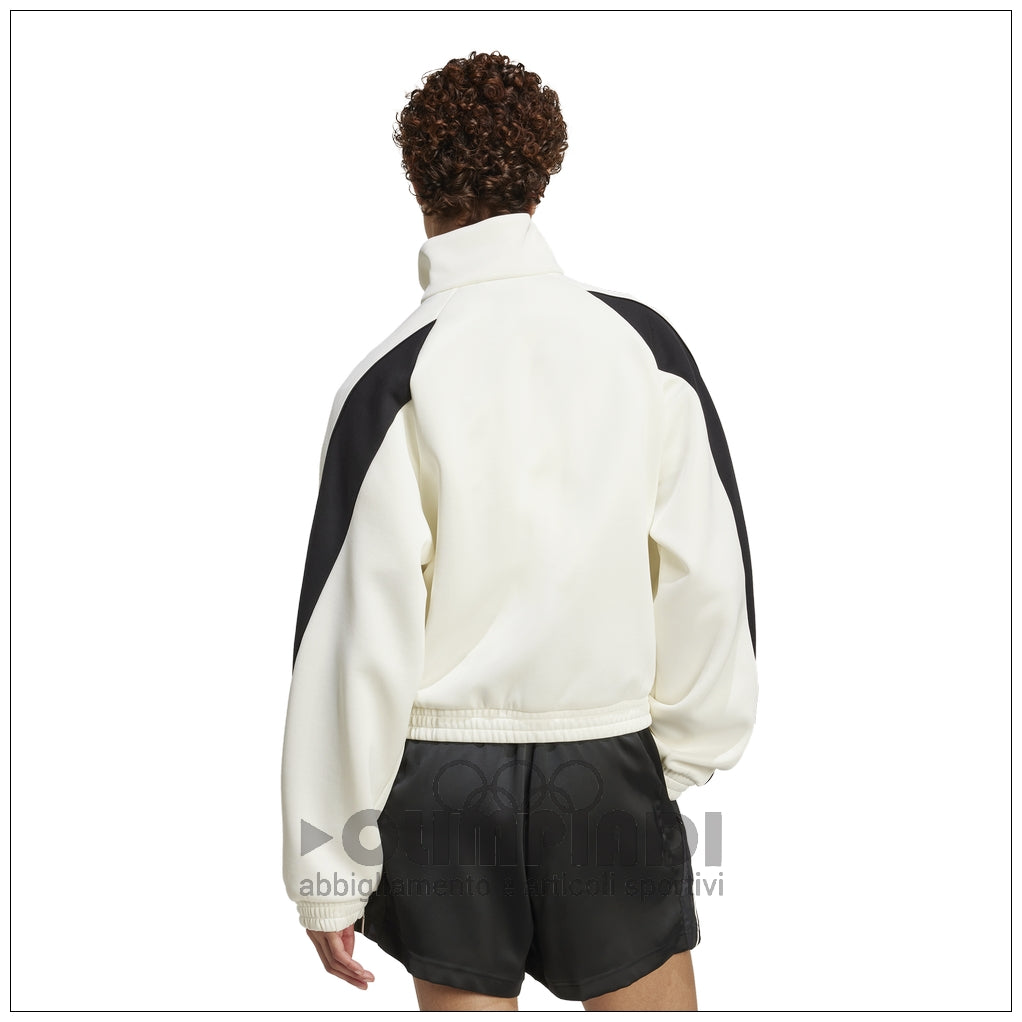 Giacca Sportiva Donna Adidas W Stadium TT - JW0519 Panna e Nera | Stile Retro